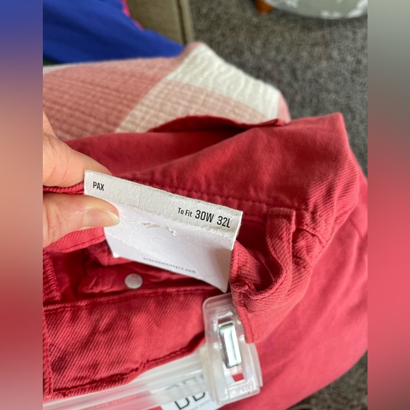 BDG Red Straight Leg Jeans - Picture 10 of 11